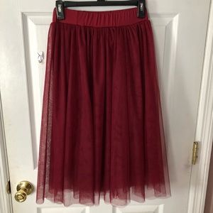 Red/Maroon Toole Skirt